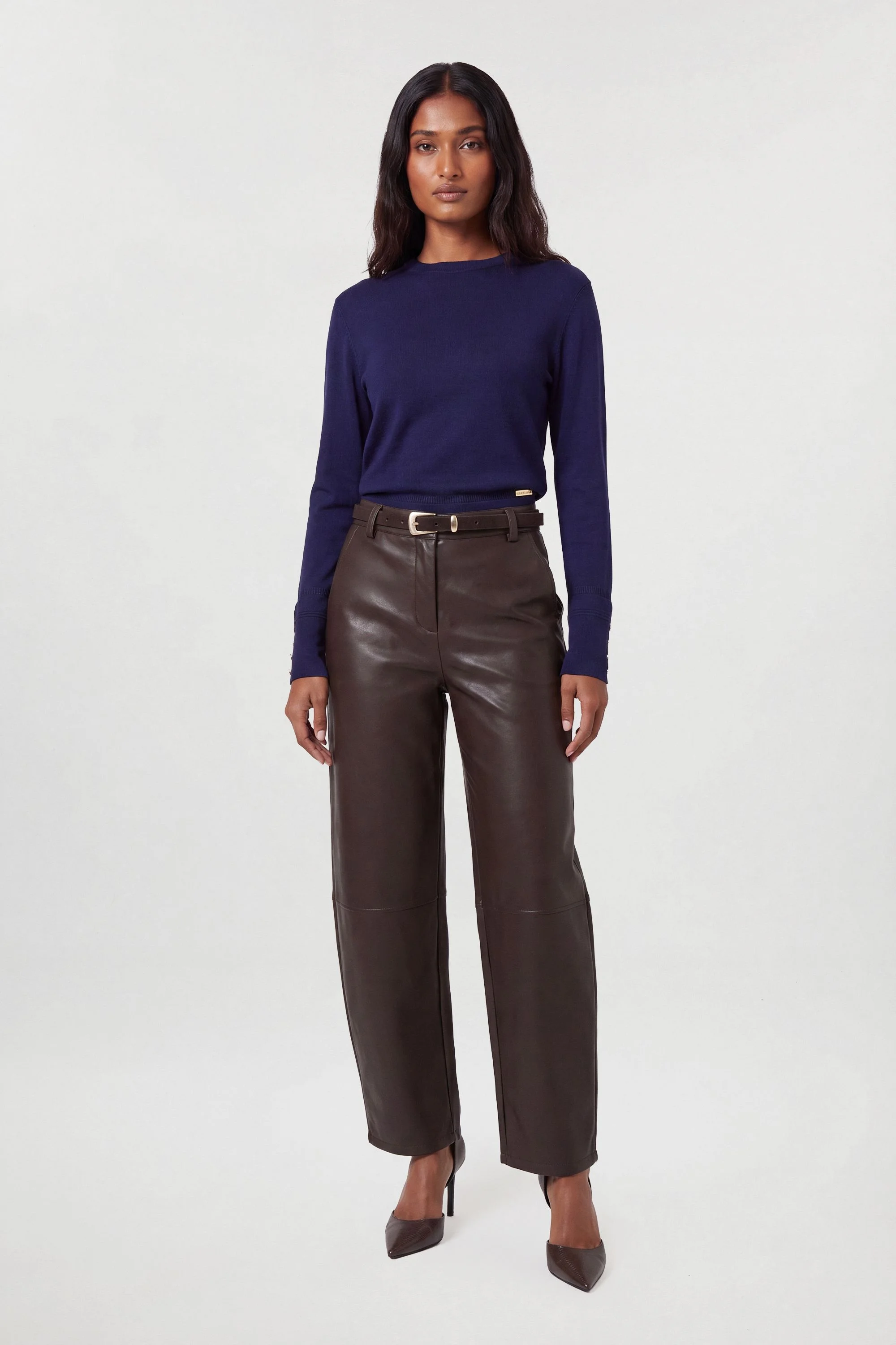 Forever Viscose Blend Knitted Long Sleeve Crew Neck Jumper - 1