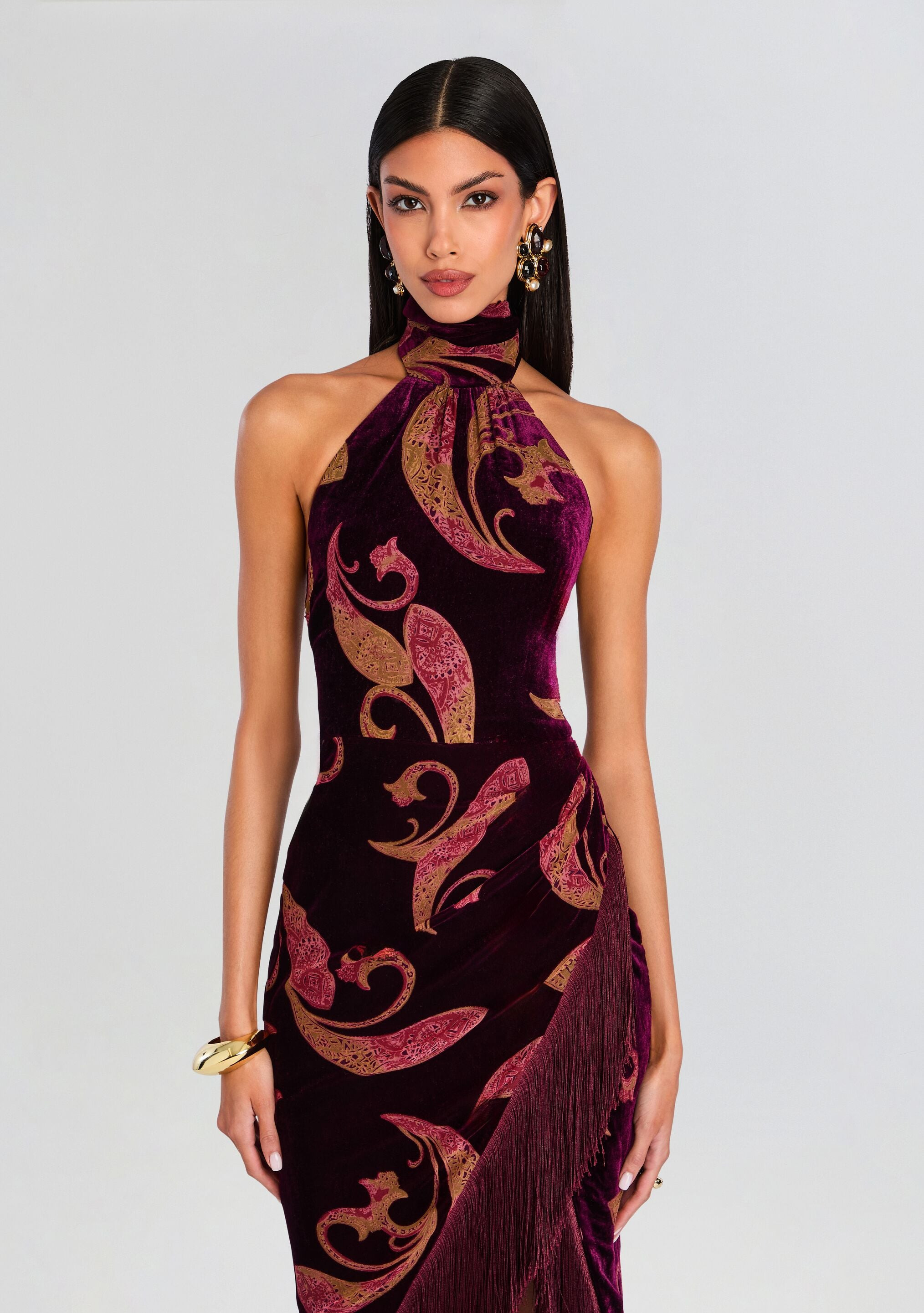 IRIDESSA VELVET DRESS - 5