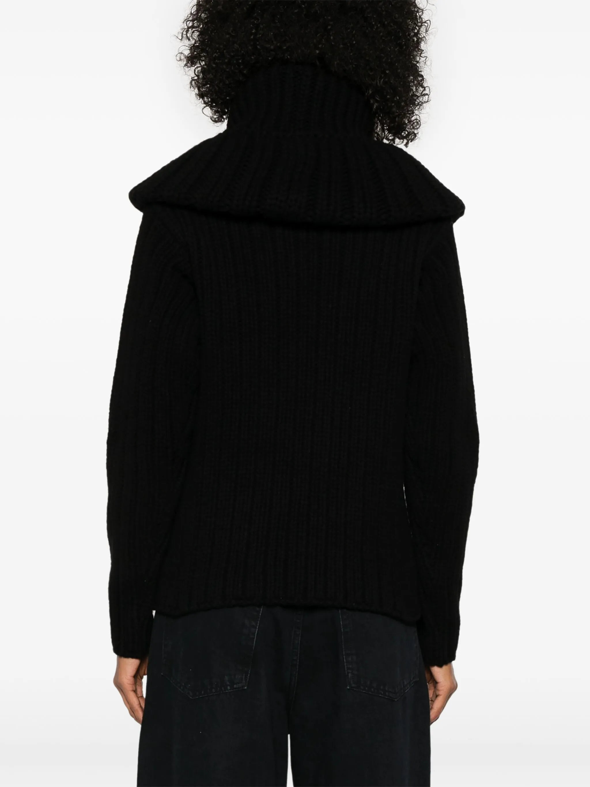 chunky ribbed knit sweater - 4