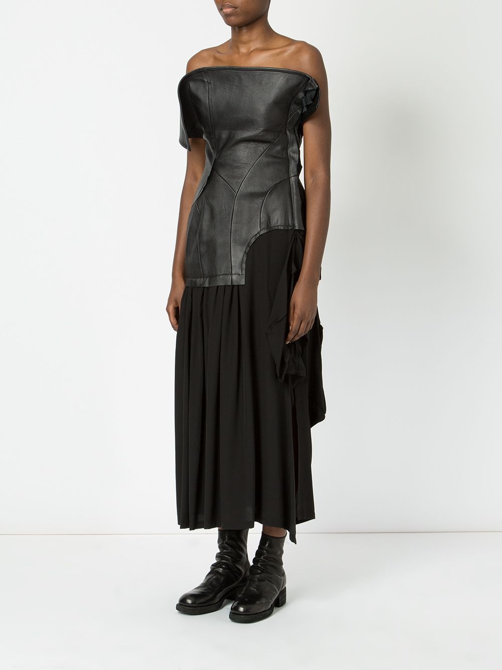 lambskin and silk dress - 3