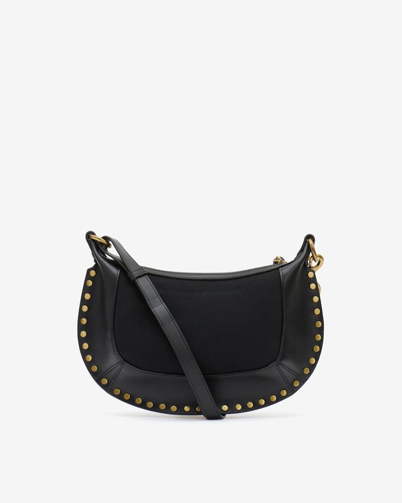 OSKAN MOON LEATHER AND COTTON SHOULDER BAG - 2