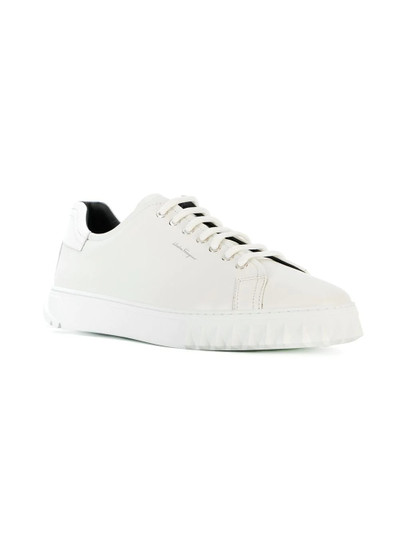 Salvatore Ferragamo logo-print low-top sneakers outlook