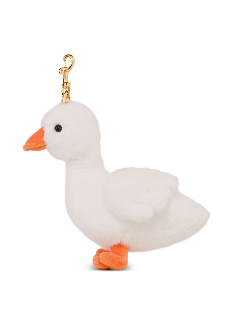 Moschino duck-charm keyring outlook