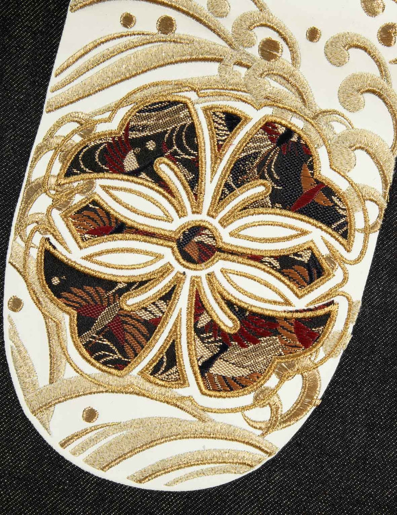 KAMON BROCADE APPLIQUE DAICOCK CARROT-FIT JEANS #2017 8