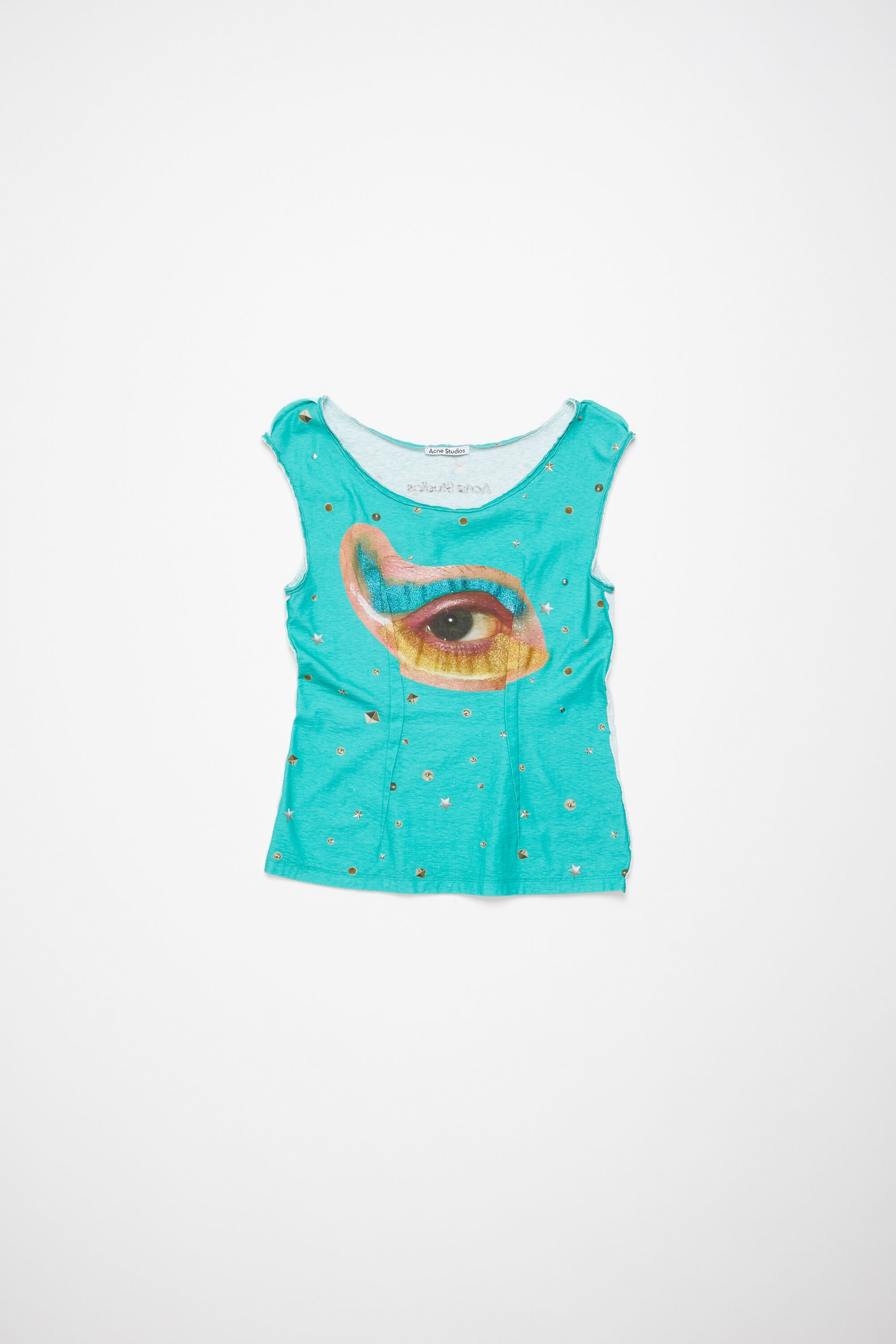 Printed tank top - Emerald green - 6