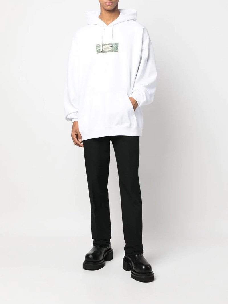 VETEMENTS graphic-print drawstring hoodie outlook