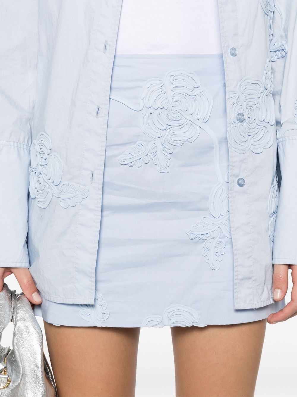 cotton mini skirt - 5