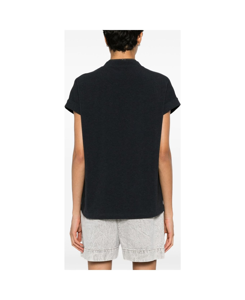 Brunello Cucinelli Cotton V-necked T-shirt outlook