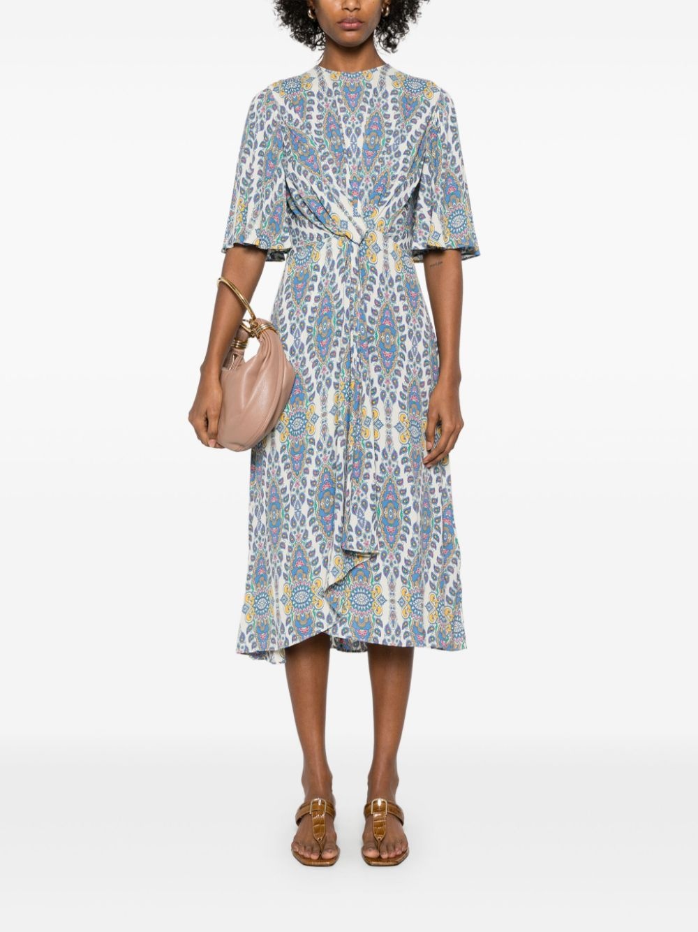 printed midi dress - 2
