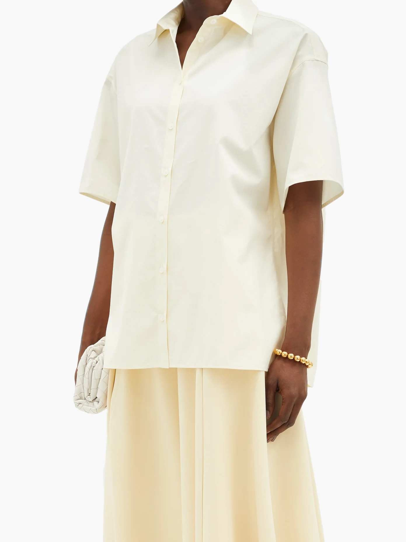 Sissa oversized poplin short-sleeved shirt - 6