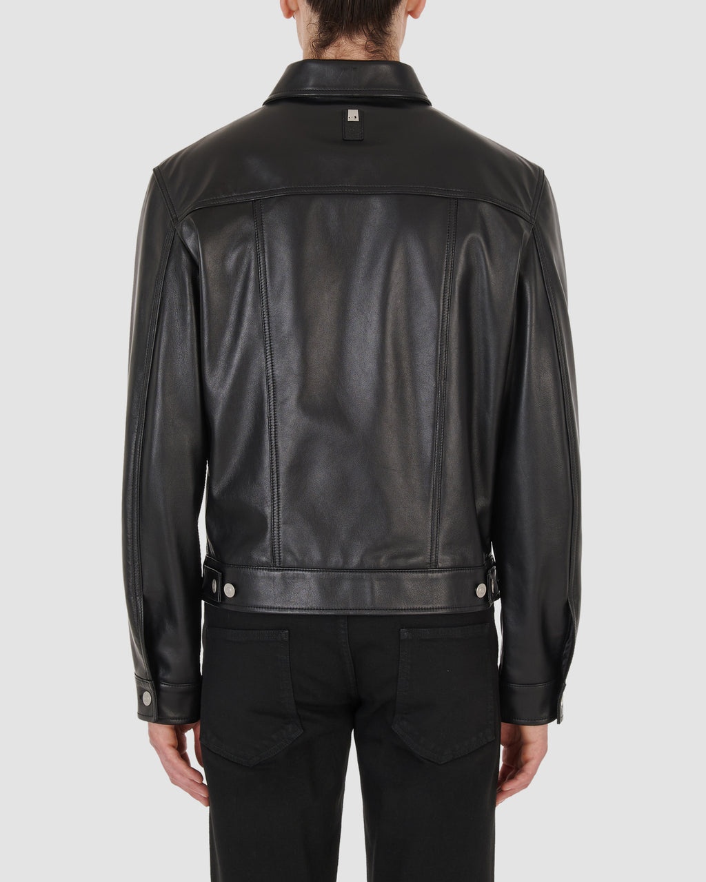 LEATHER TRUCKER JACKET - 5