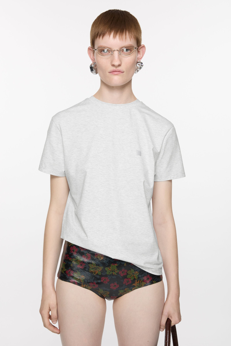Acne Studios T-shirt - regular fit - Pale Grey Melange outlook