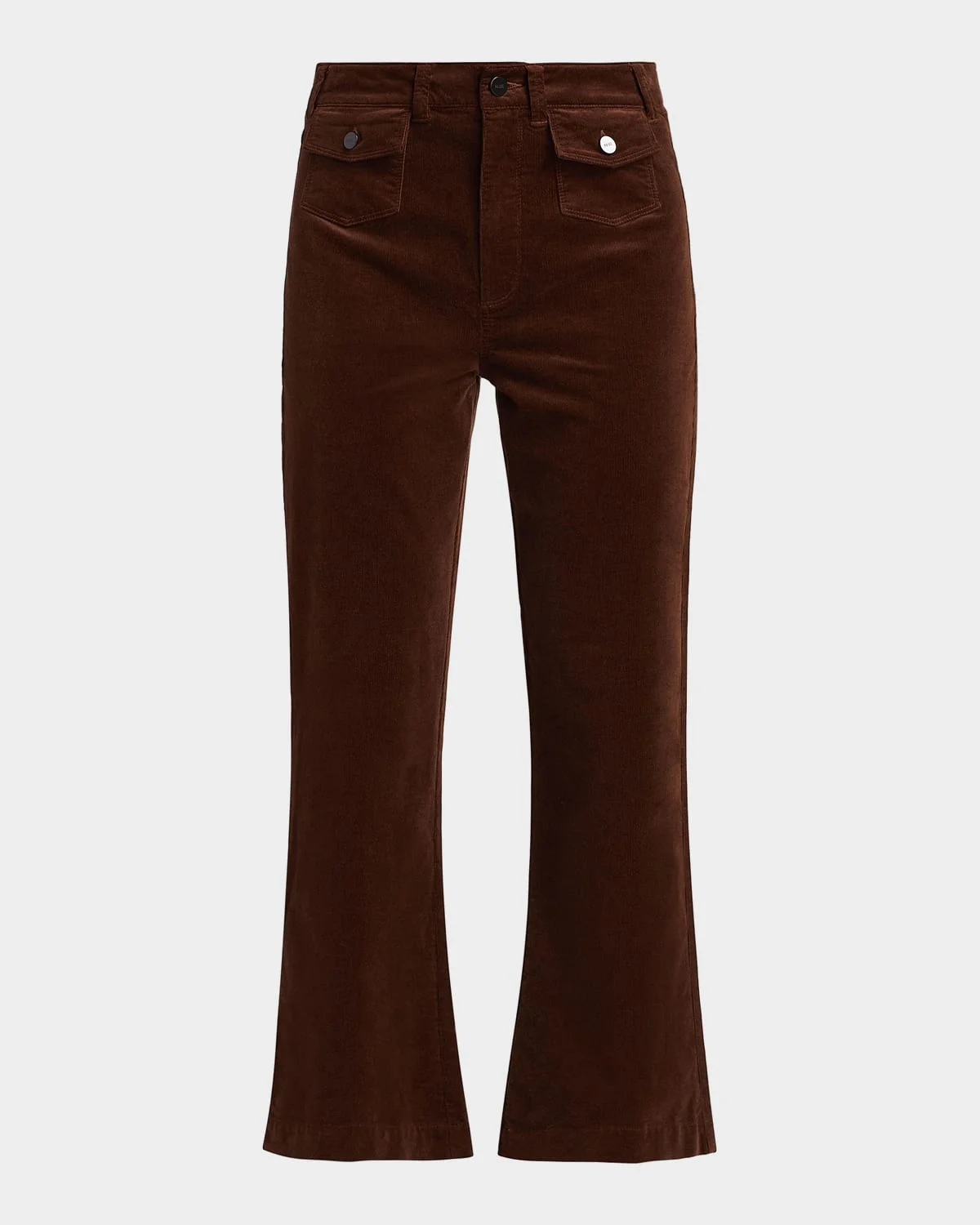 Leenah Cotton-Blend Patch Pocket Ankle Jeans - 1