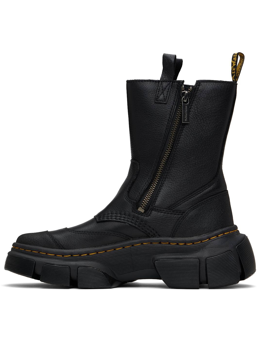 Black DMXL Rigger Leather Boots - 3