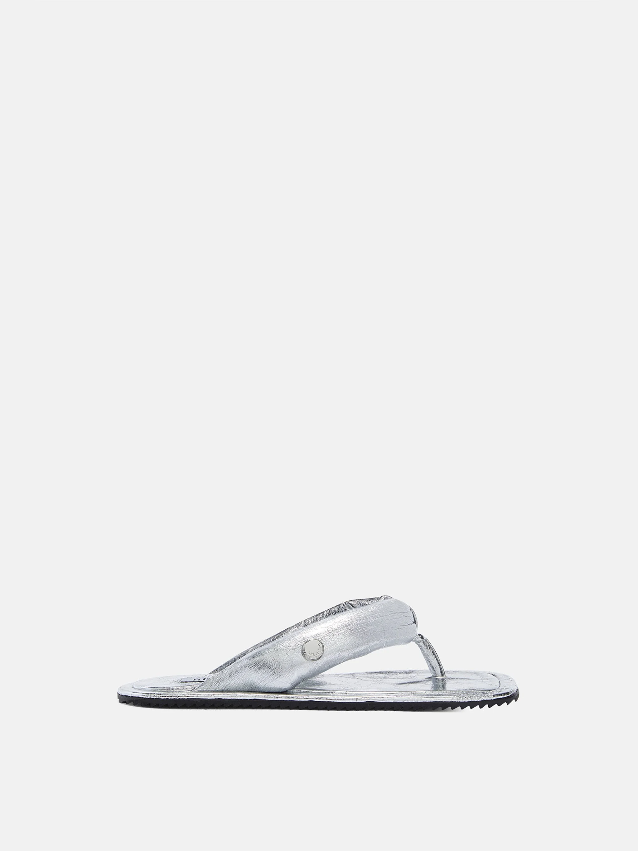 ''INDIE'' SILVER FLAT THONG - 1