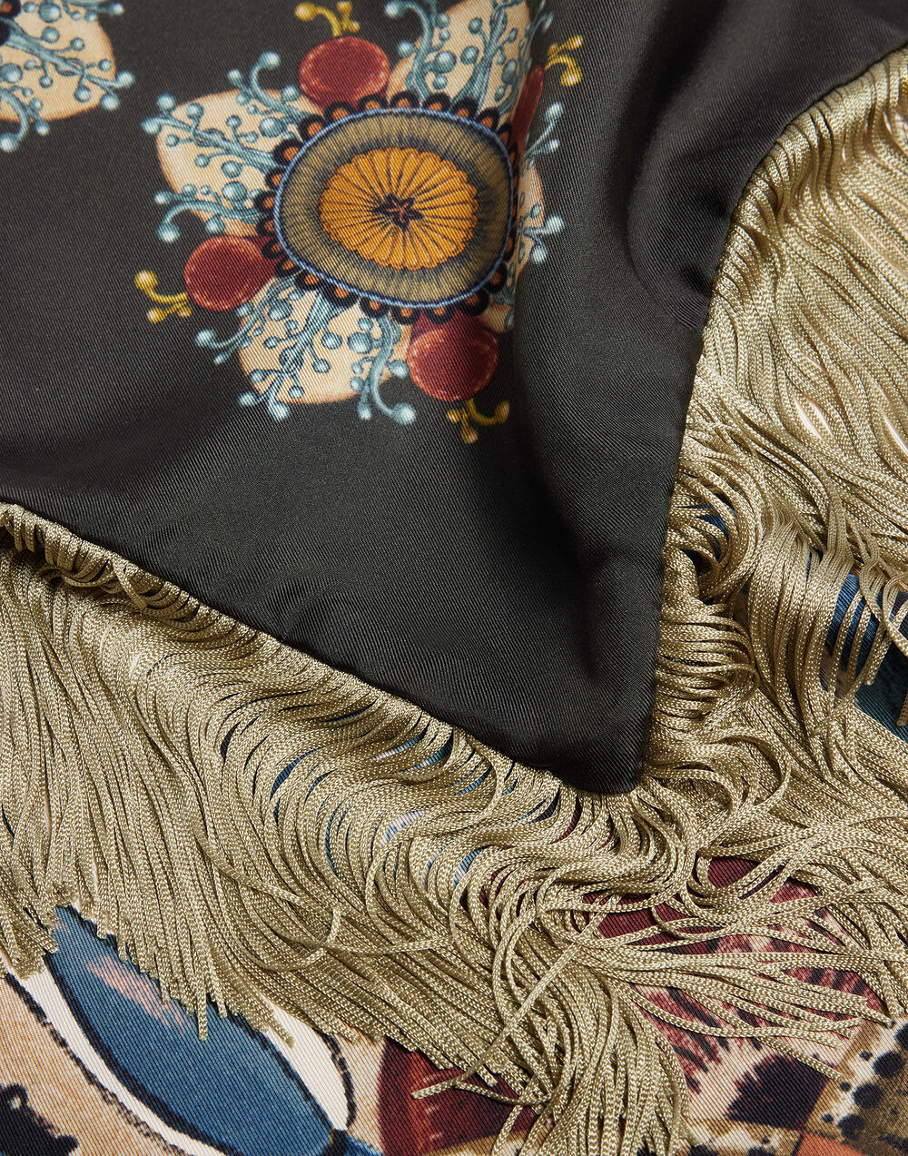 Fringe Triangle Scarf - 7