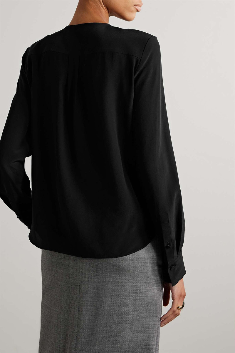 Pussy-bow silk-georgette blouse 4