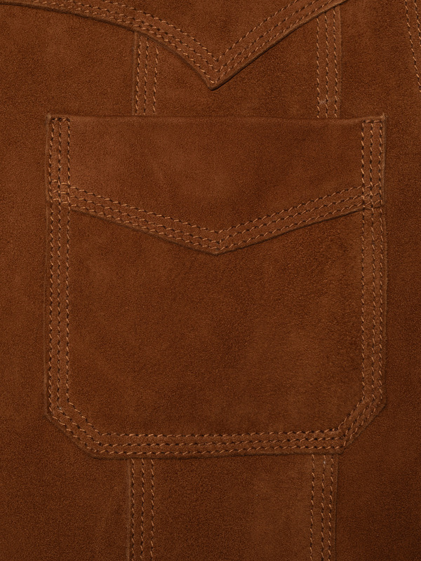 Peggy Suede Jacket Cognac - 5