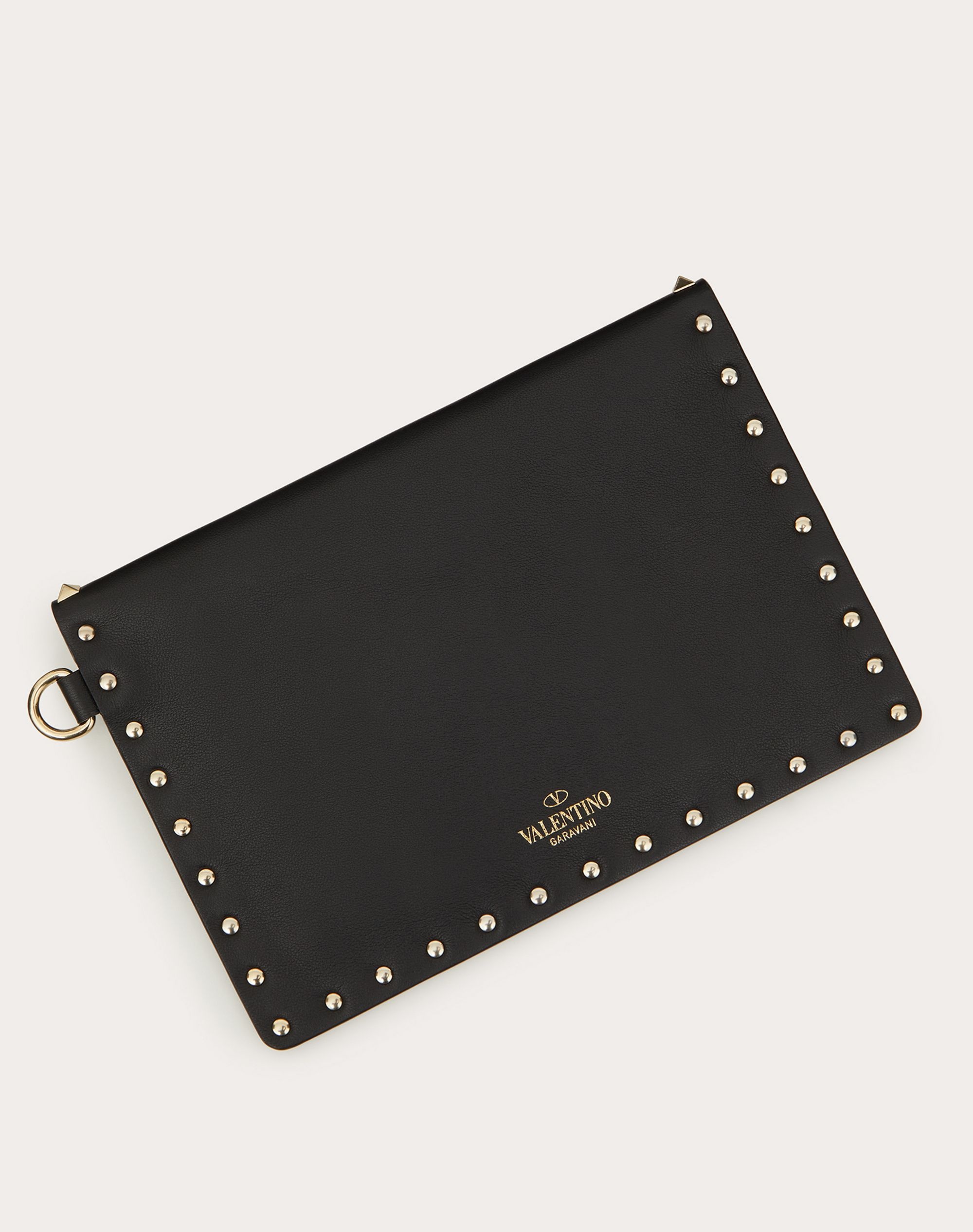 Rockstud Calfskin Pouch - 3