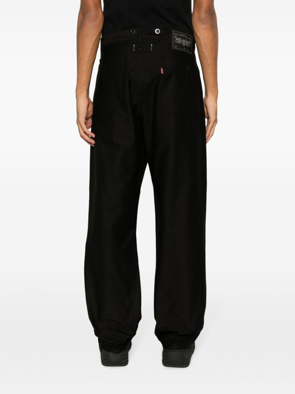 x Levis logo-patch wide-leg jeans - 4