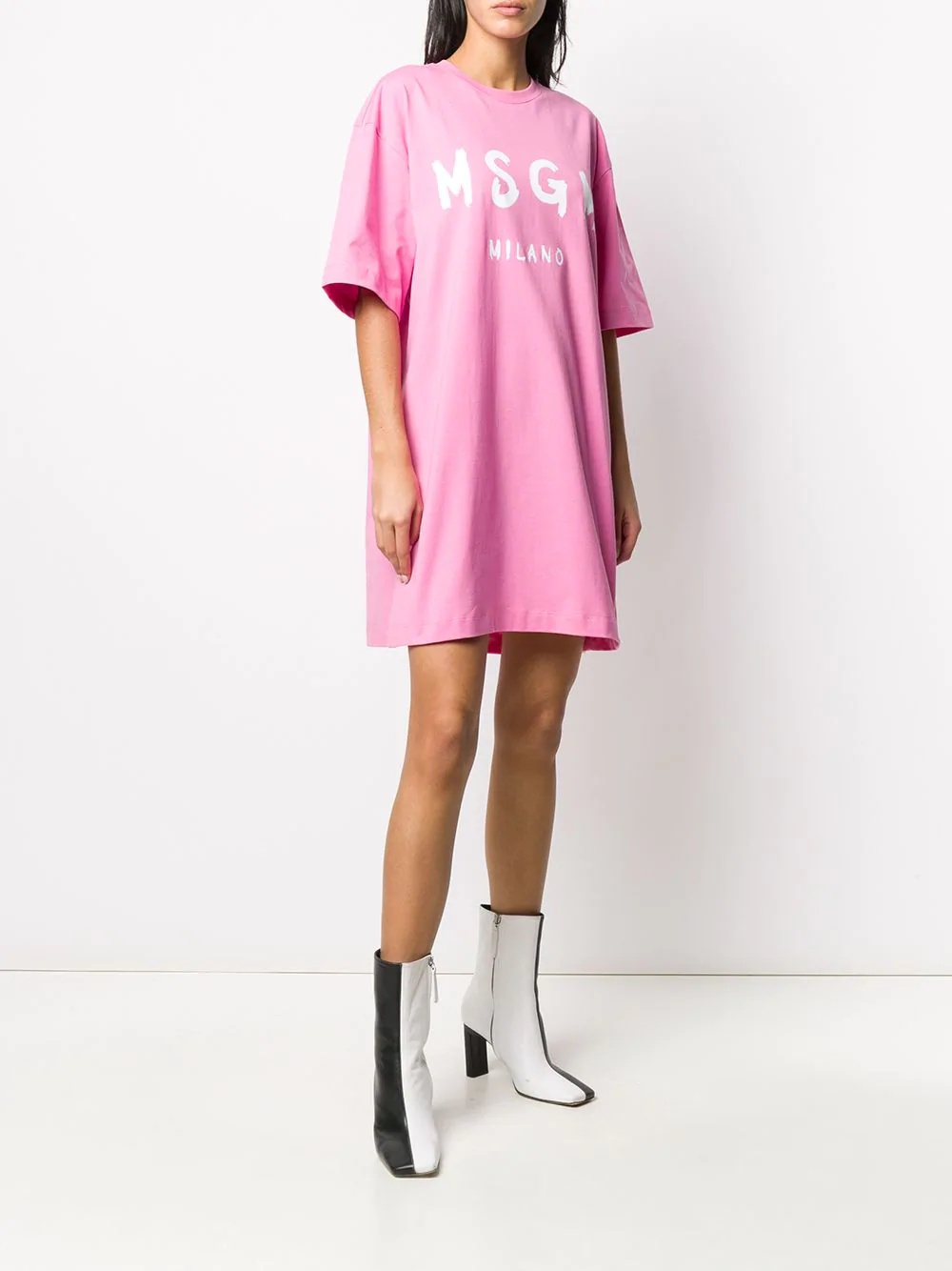 loose-fit logo T-shirt dress - 3