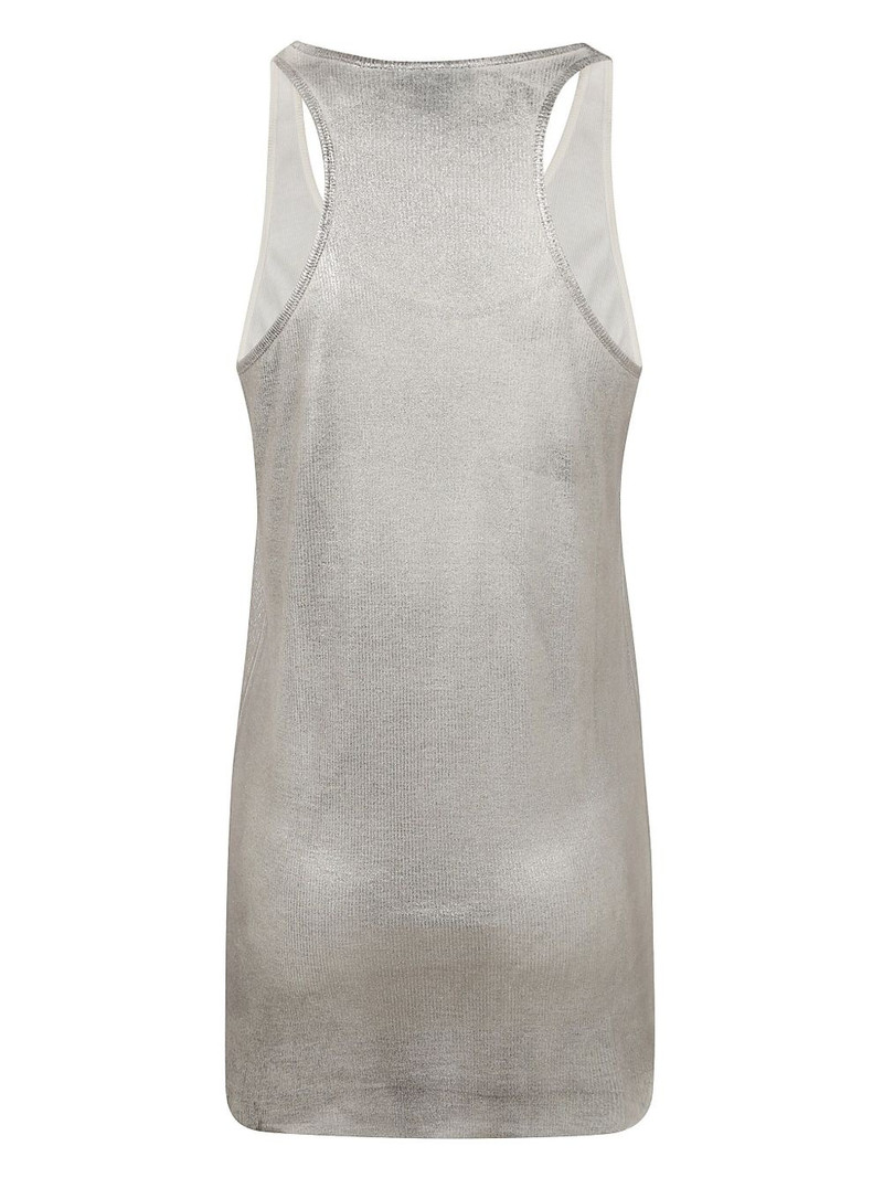 Avant Toi lamé-effect tank top outlook