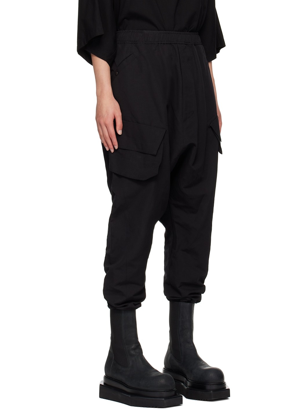 Black Bellows Pocket Track Pants - 2