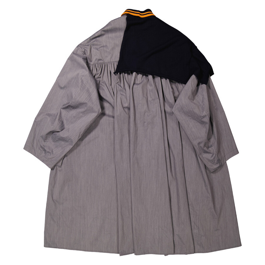 Kolor Ladies Light Gray Taffeta Long Coat, Brand Size 1 (Small) - 2