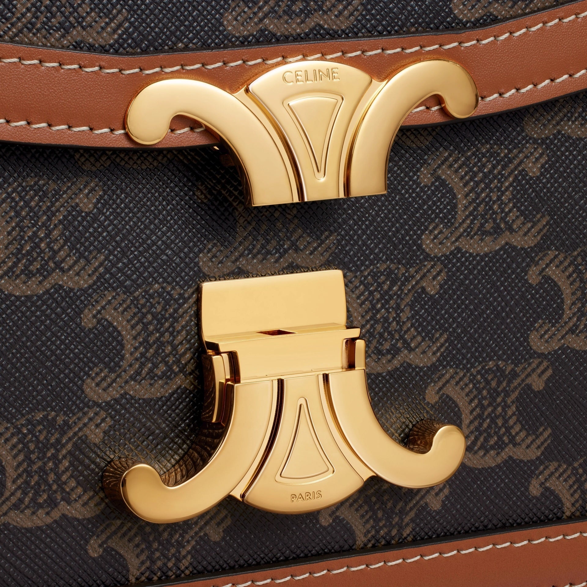 Teen Triomphe Bag in Triomphe Canvas and Calfskin - 4