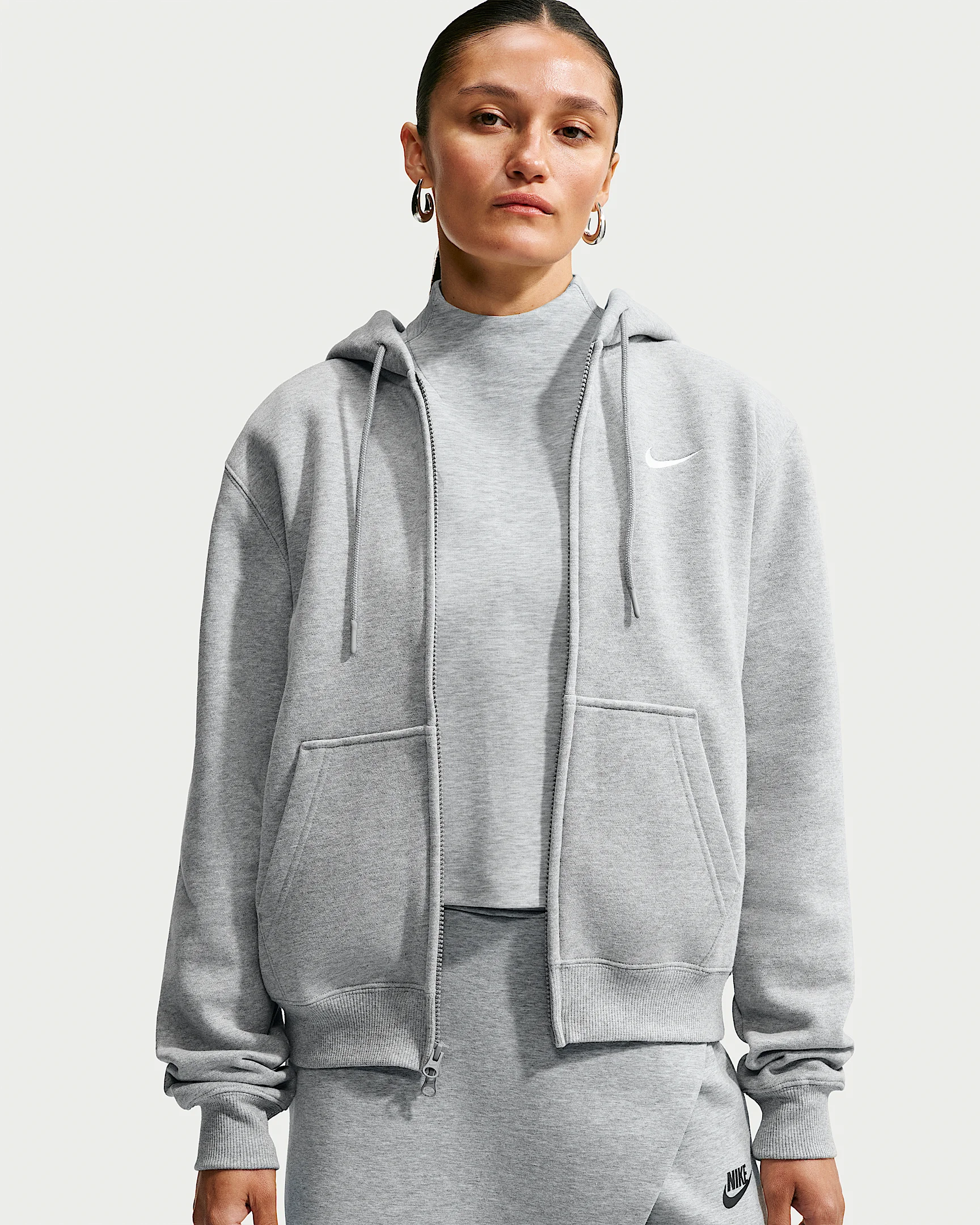 Nike Studio Fleece Medium Weight Women's Full-Zip Hoodie - 1
