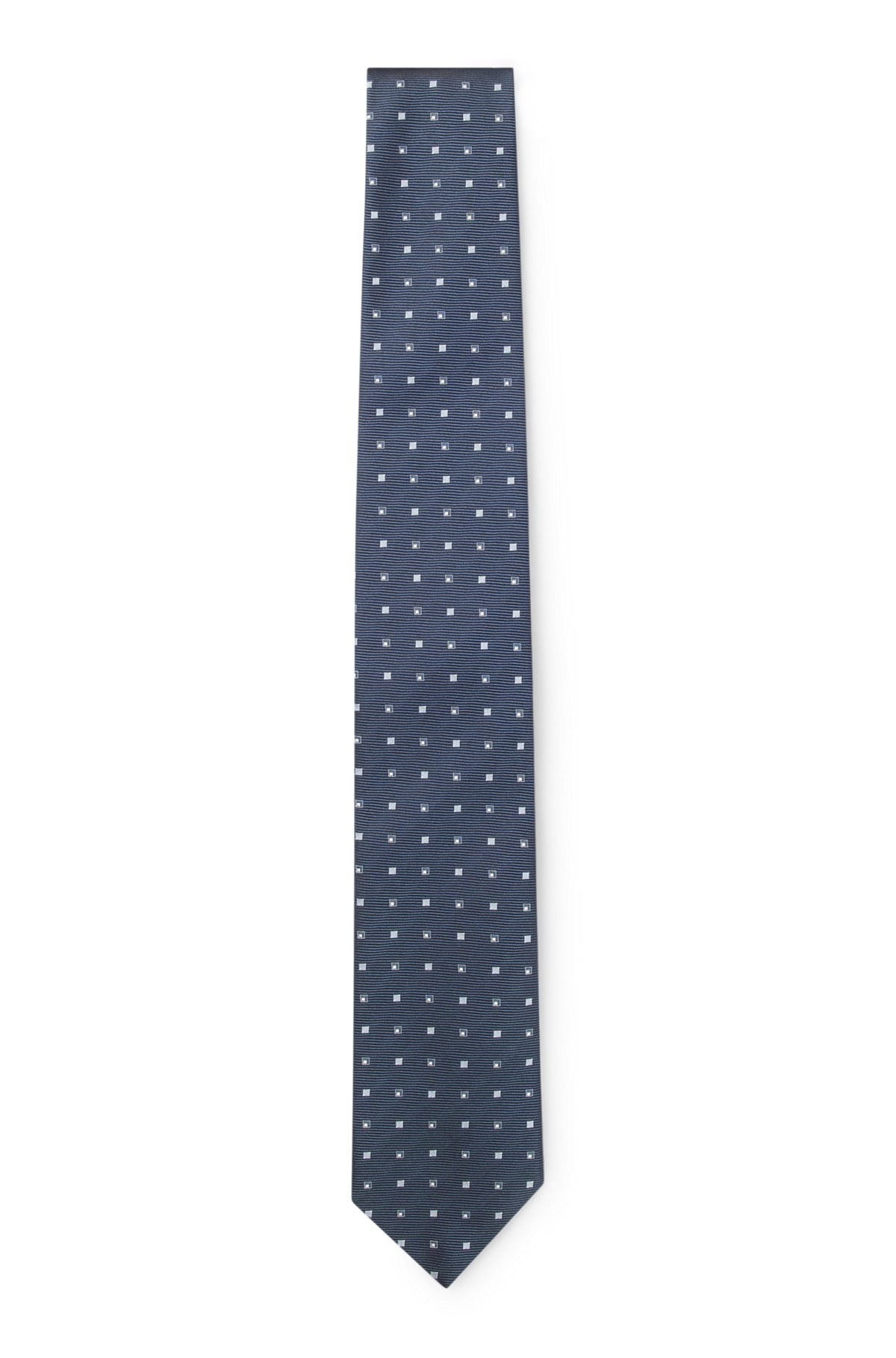 SILK-BLEND TIE WITH MICRO PATTERN 1