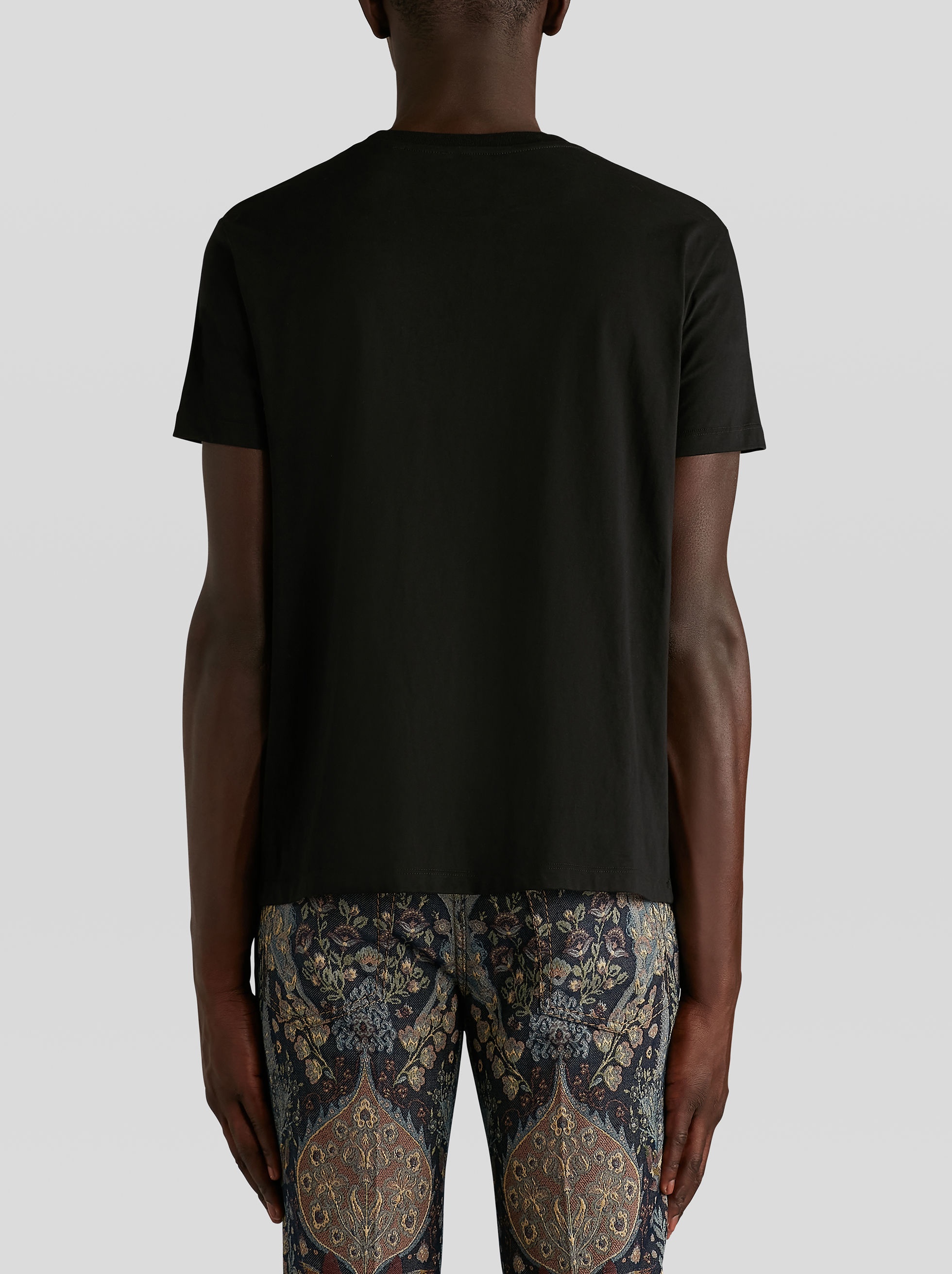 T-SHIRT WITH PAISLEY EMBROIDERY - 4