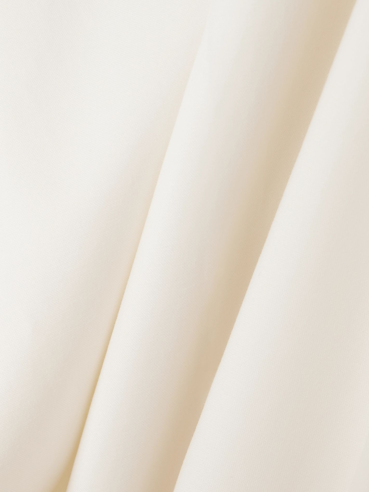 Cotton-blend wide-leg pants White - 5