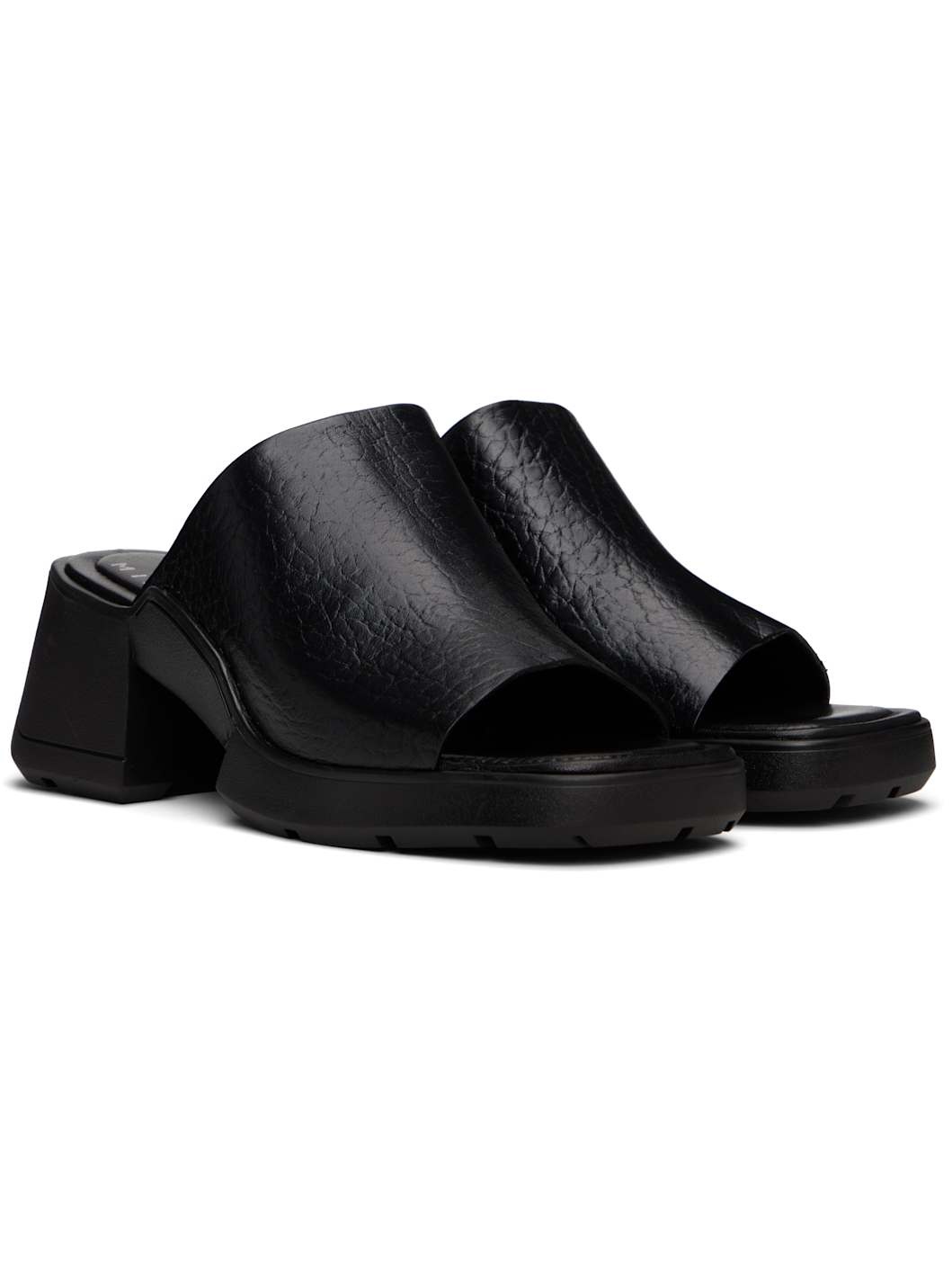 Black Clarin Mules - 4