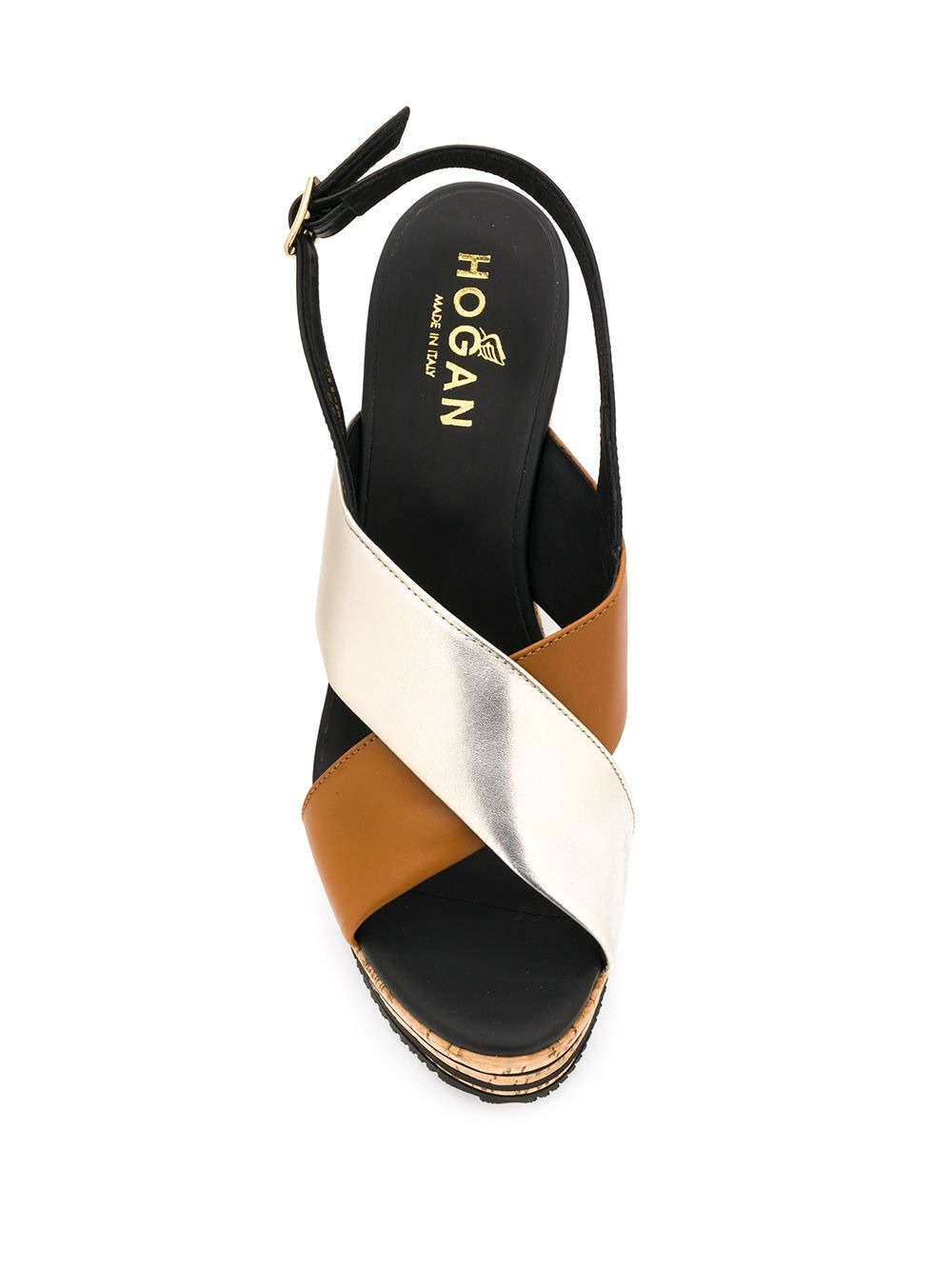 crossover strap sandals - 4