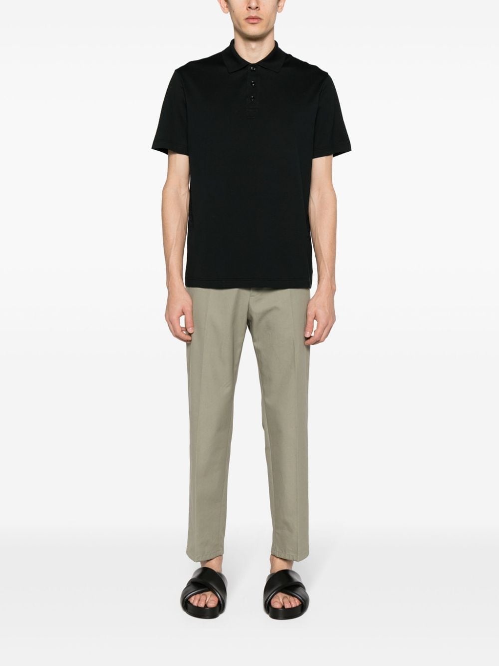 short-sleeve cotton polo shirt - 2