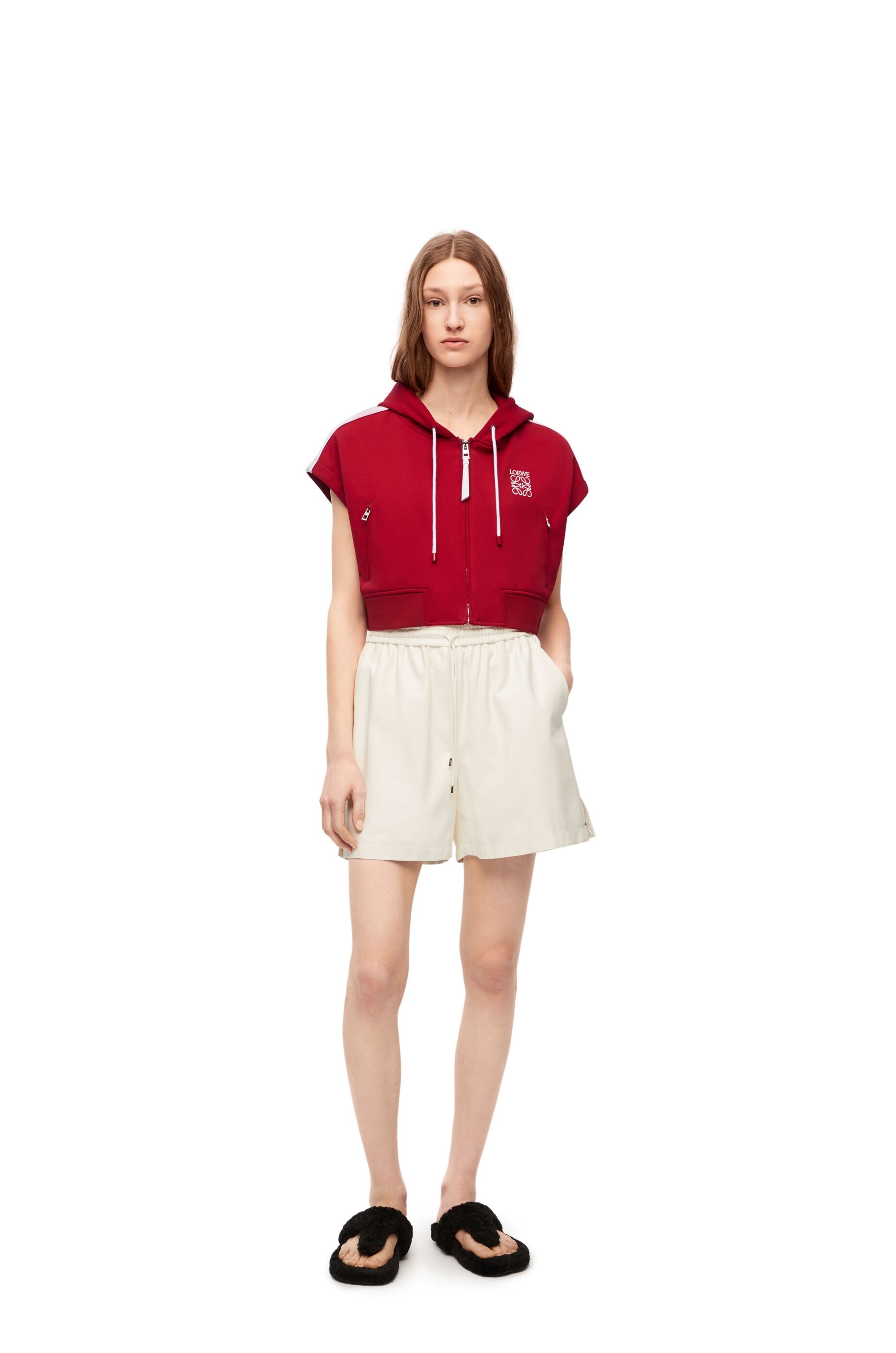 Cropped tracksuit jacket in technical jersey - 2