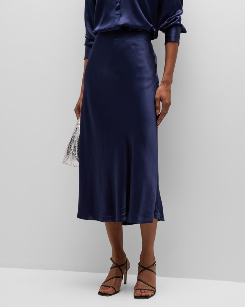 Rails Anya Satin Midi Skirt outlook