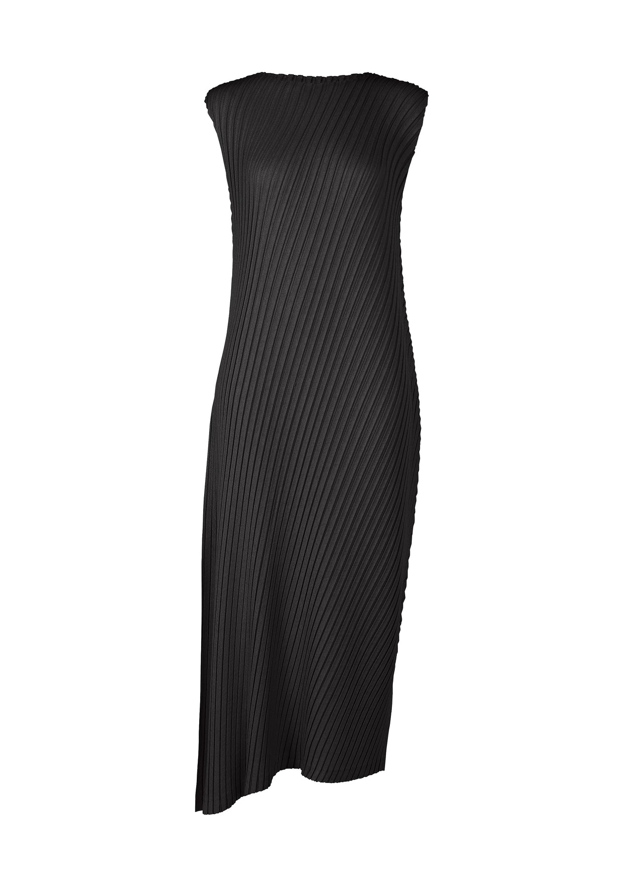 LINEN LIKE PLEATS DRESS - 1