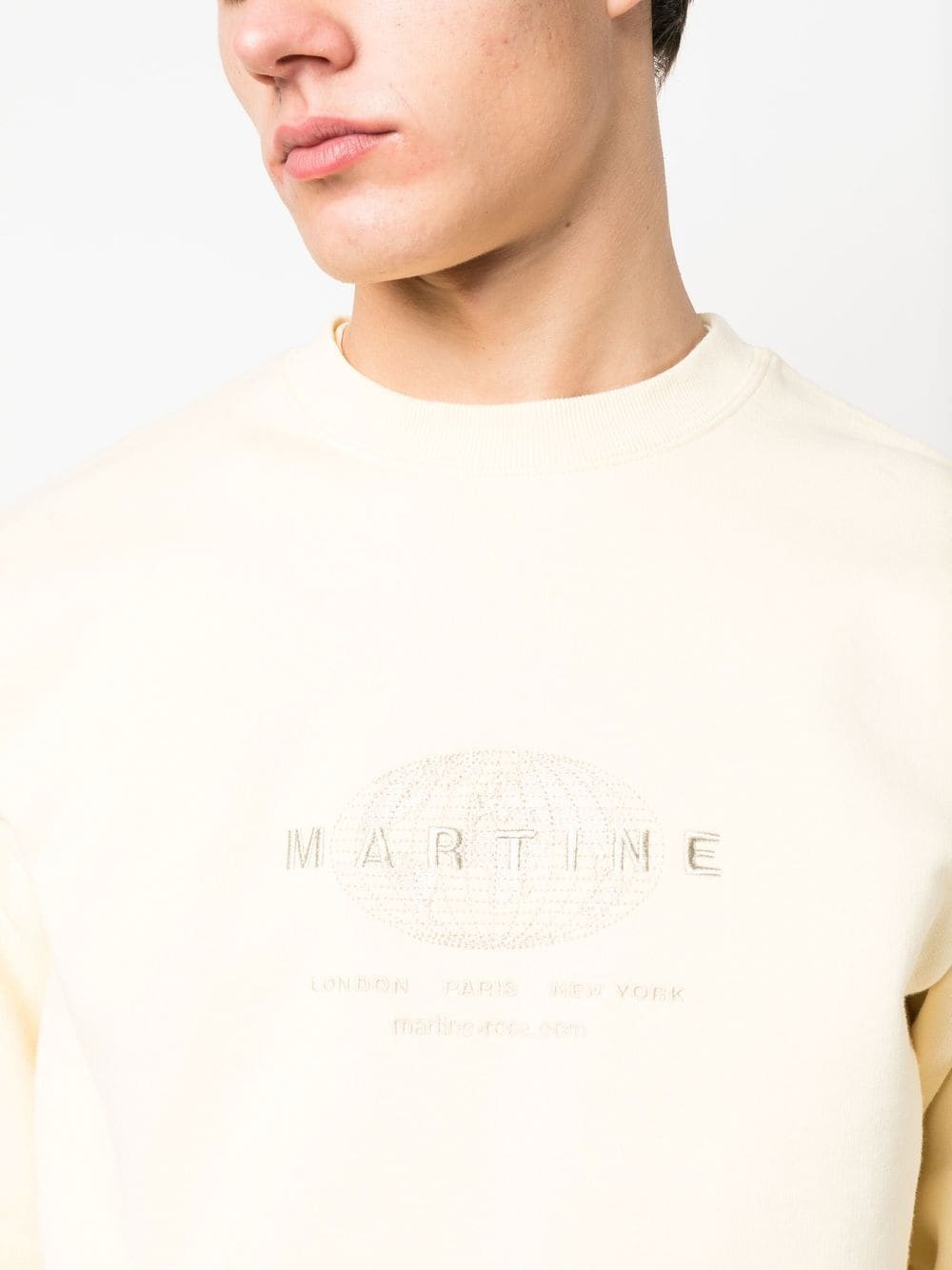 embroidered-logo cotton sweatshirt - 5