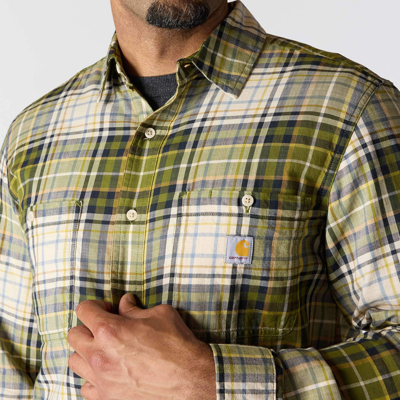 Rugged Flex™ Relaxed Fit Lightweight Long-Sleeve Plaid Shirt 3