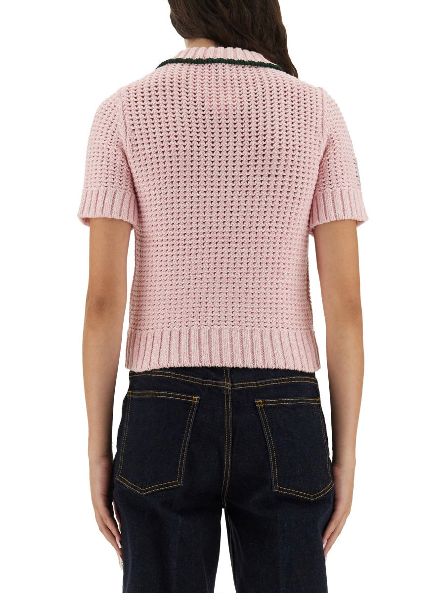 Cotton Mouliné Polo Shirt - 3