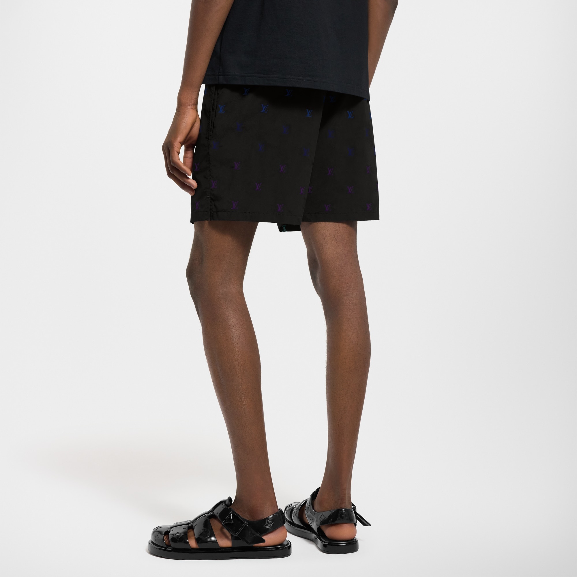 LV Blason Gradient Embroidered Swim Shorts - 5