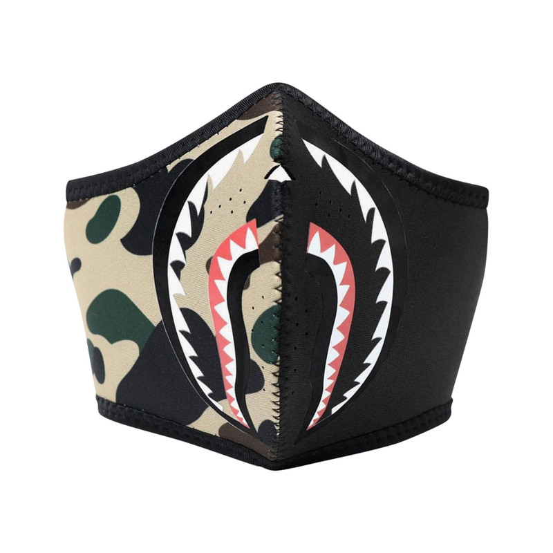 BAPE 1st Camo Shark Mask 'Yellow' - 1