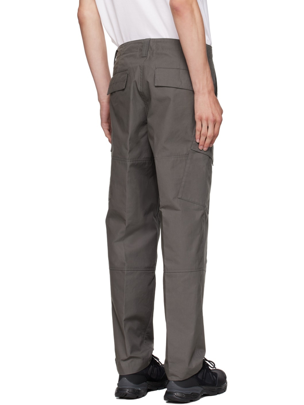 Gray Patch Cargo Pants - 3