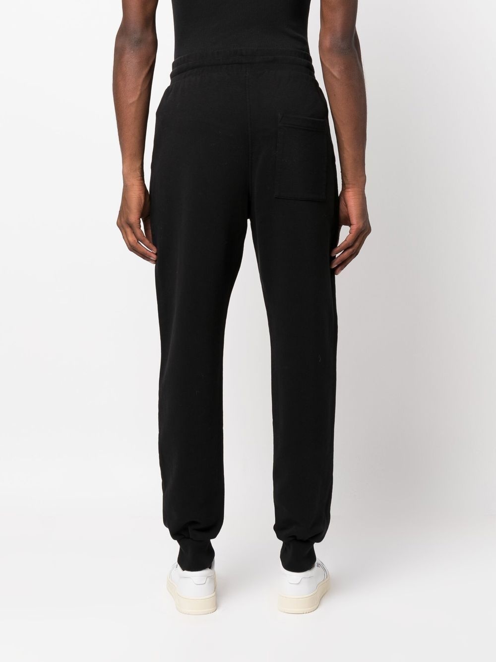 logo-embroidered organic cotton track pants - 4