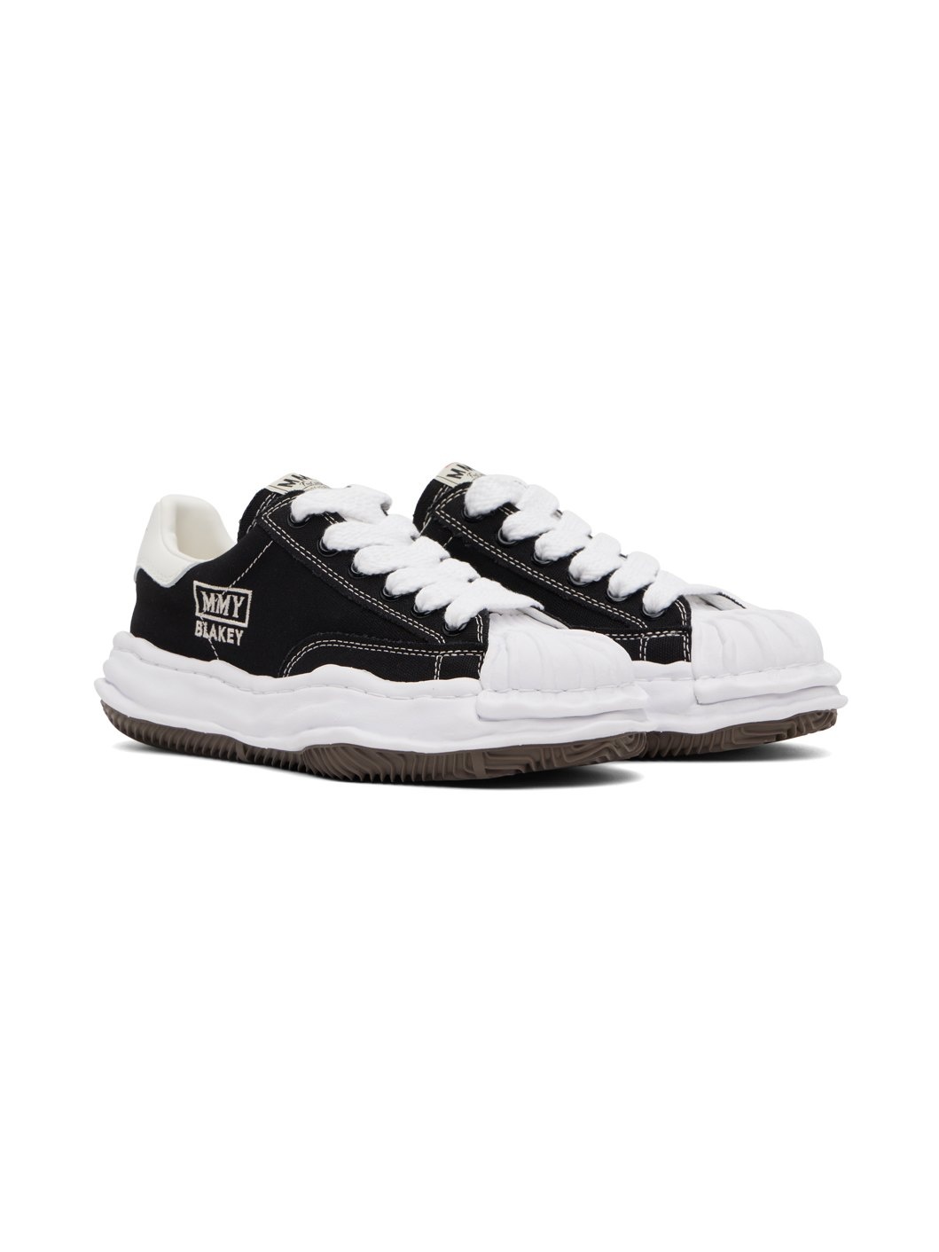 Black 'Blakey' OG Sole Canvas Sneakers - 4