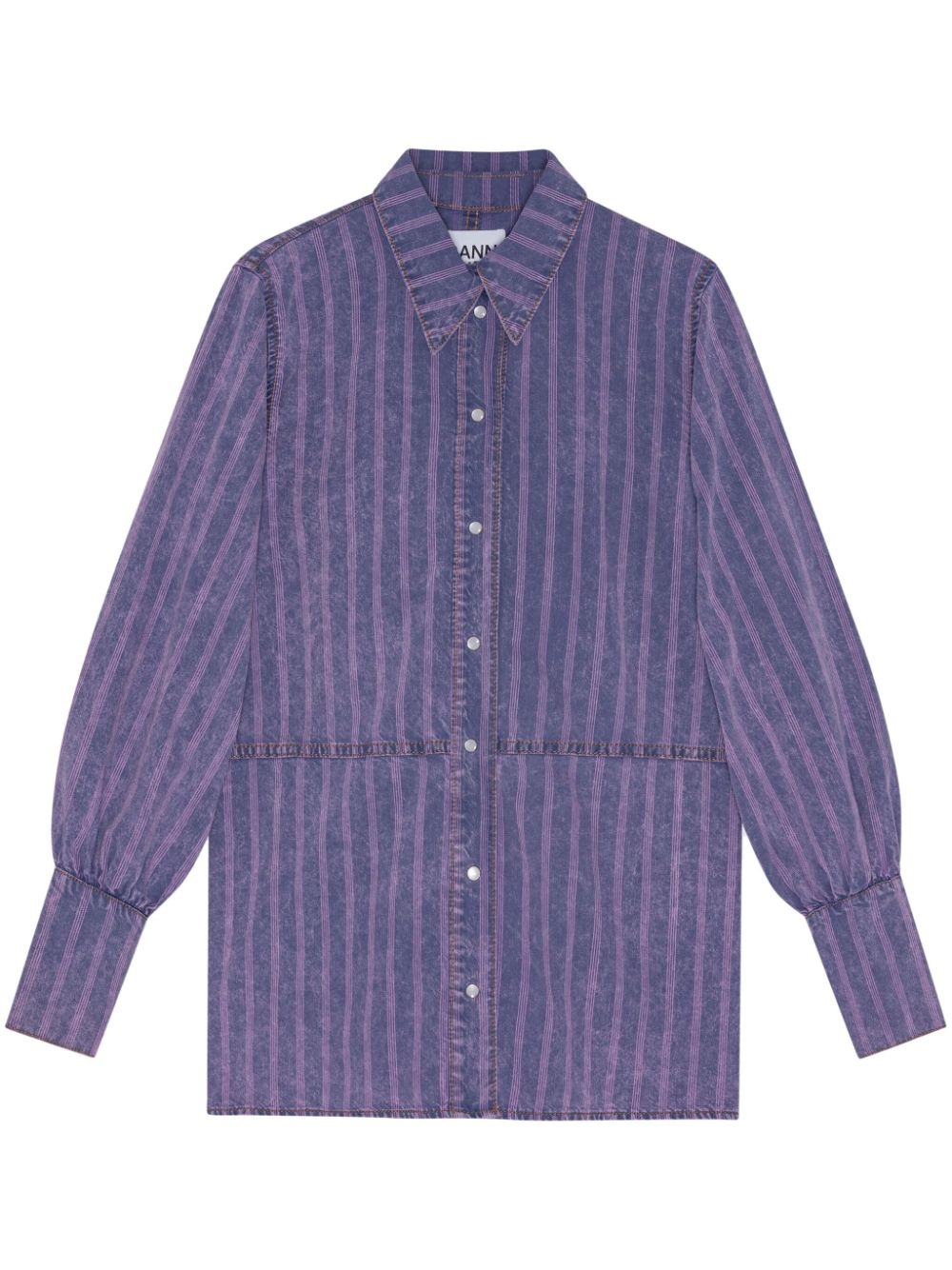 striped organic-cotton shirt - 1