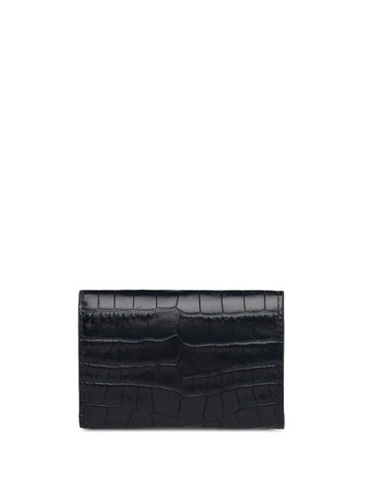 Miu Miu crocodile effect tri-fold wallet outlook