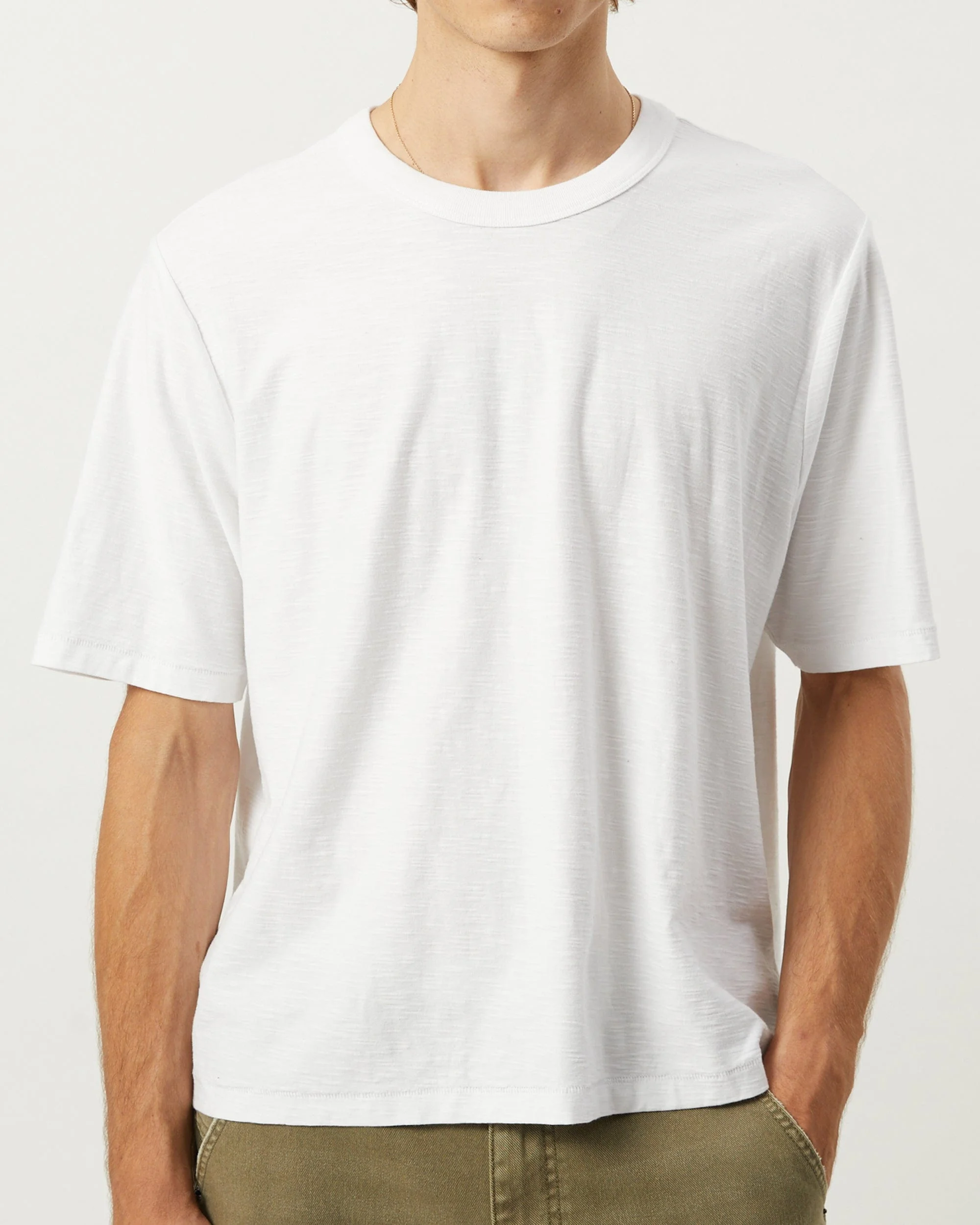 SLUB TEE - WHITE - 1